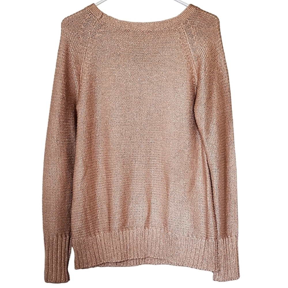 Calvin Klein Knit Long Sleeve Sweater Blush Size M - Picture 2 of 10